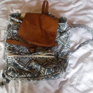 Blue cloth Atec Patern Unbranded Back Pack